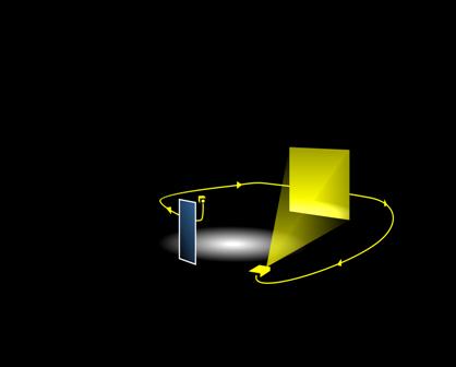 Lightroom with mirror and projection